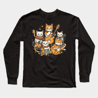 Cats music band Long Sleeve T-Shirt